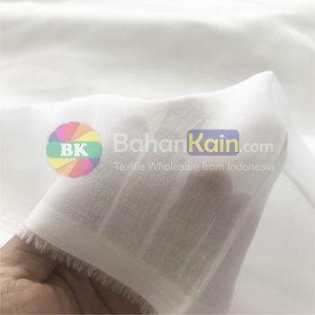 Kain Katun Paris Putih Lebar 115 CM